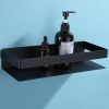 Metal Cosmetic Rack Bathroom Kitchen Double Sundries Punch-Free Black Rack Shower Gel Shampoo Conditioner - Image 4